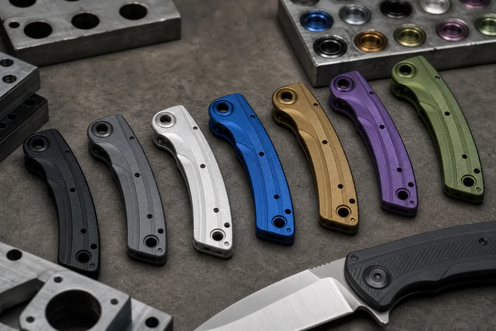 Aluminum Knife Handle Anodizing: Color Sourcing Guide