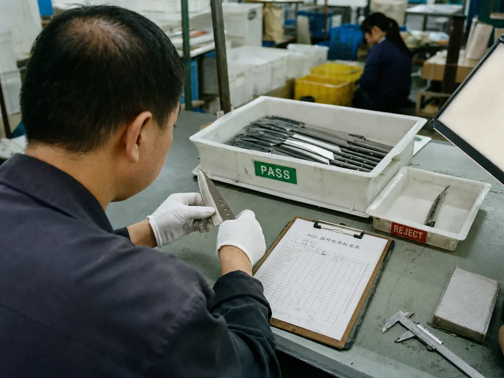 AQL Knife Inspection Explained for Importers and Brands