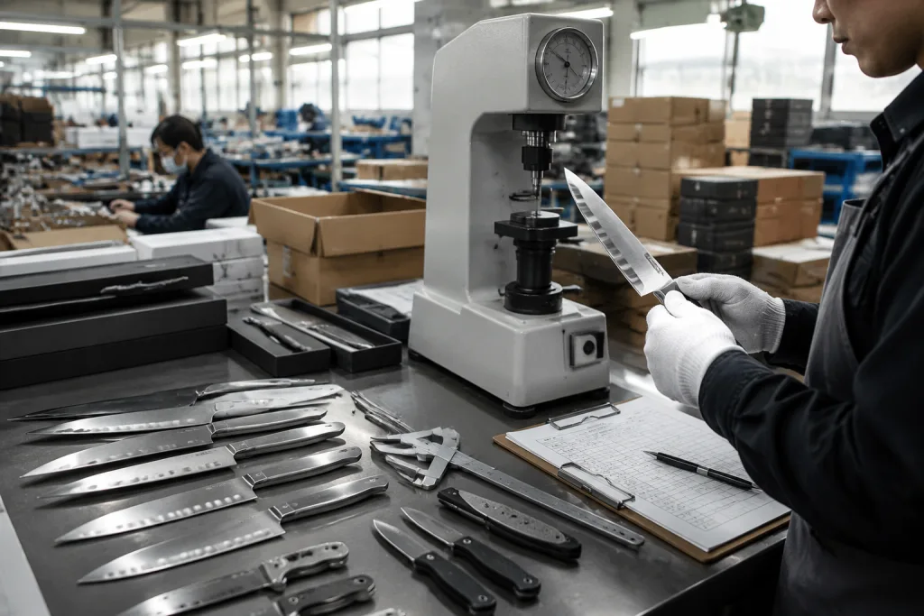 AUS-10 Knife Quality Checklist: Specs, MOQ and QC Risks