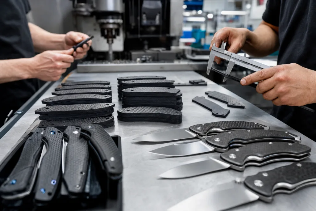 Carbon Fiber Knife Handle Sourcing: Cost, QC, MOQ Guide