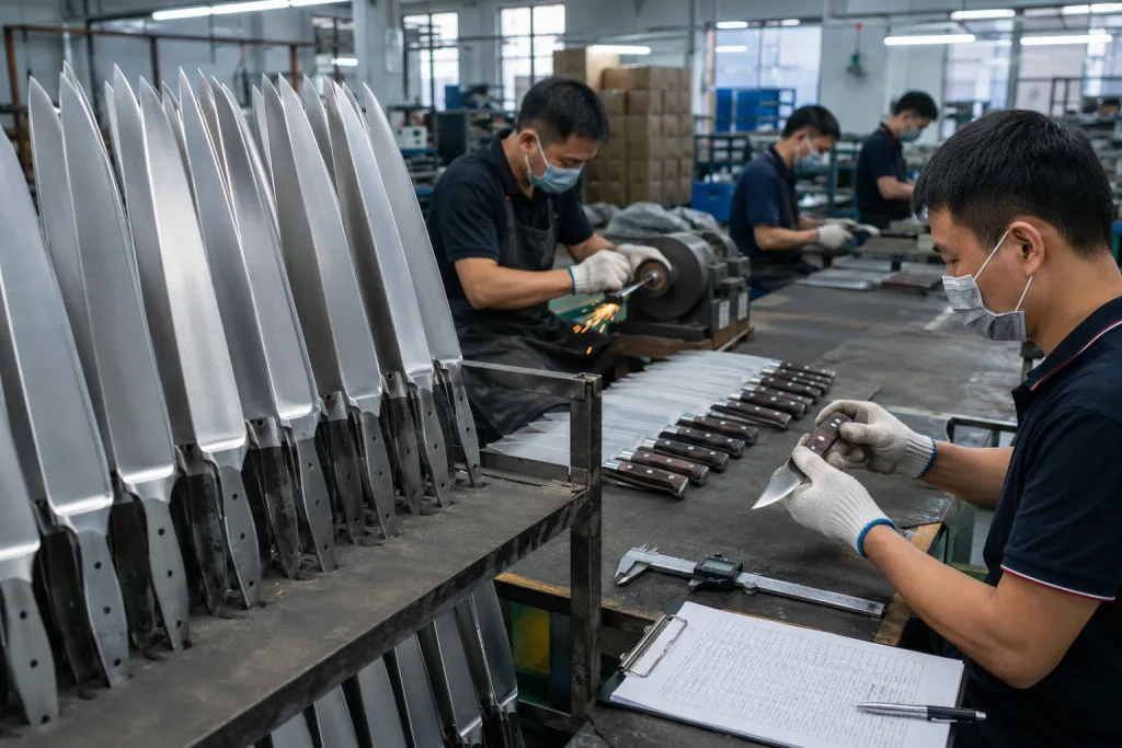 Chef Knife OEM Factory Guide to Specs, MOQ and QC Risks