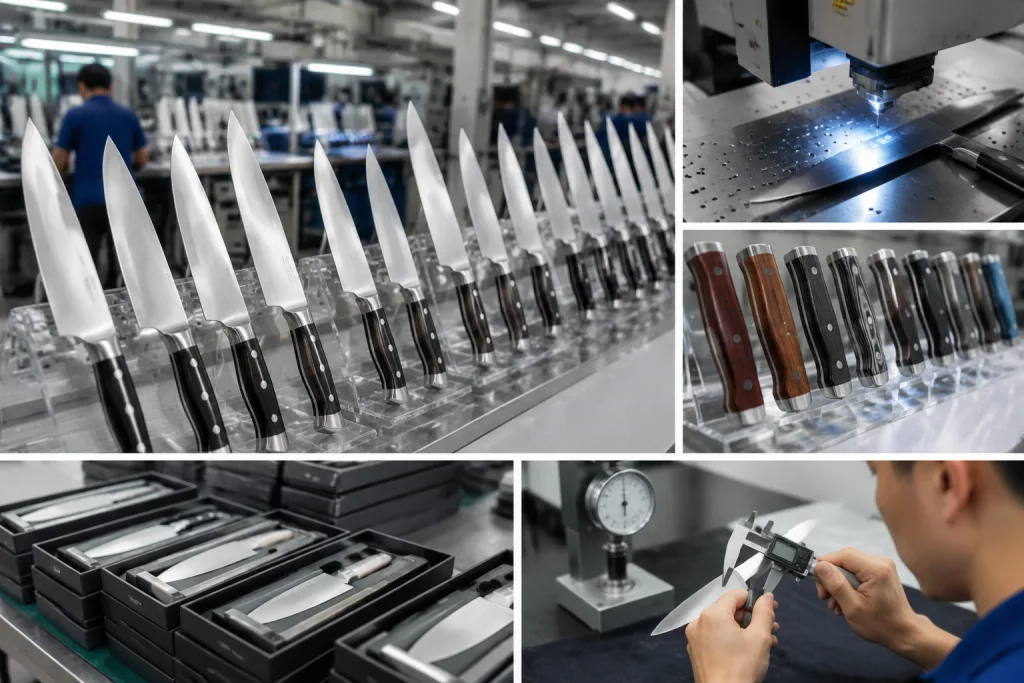 Chef Knife Private Label Guide for Logo, Handle, and Packaging