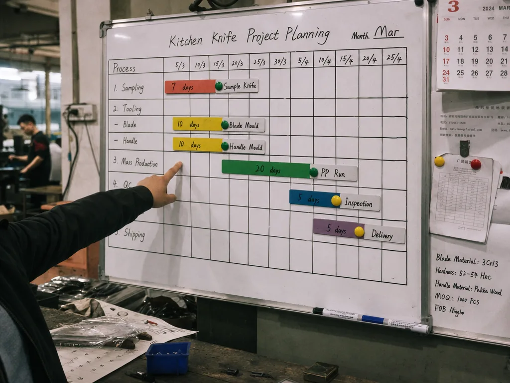 Custom Knife Production Timeline: OEM Lead Times Explained