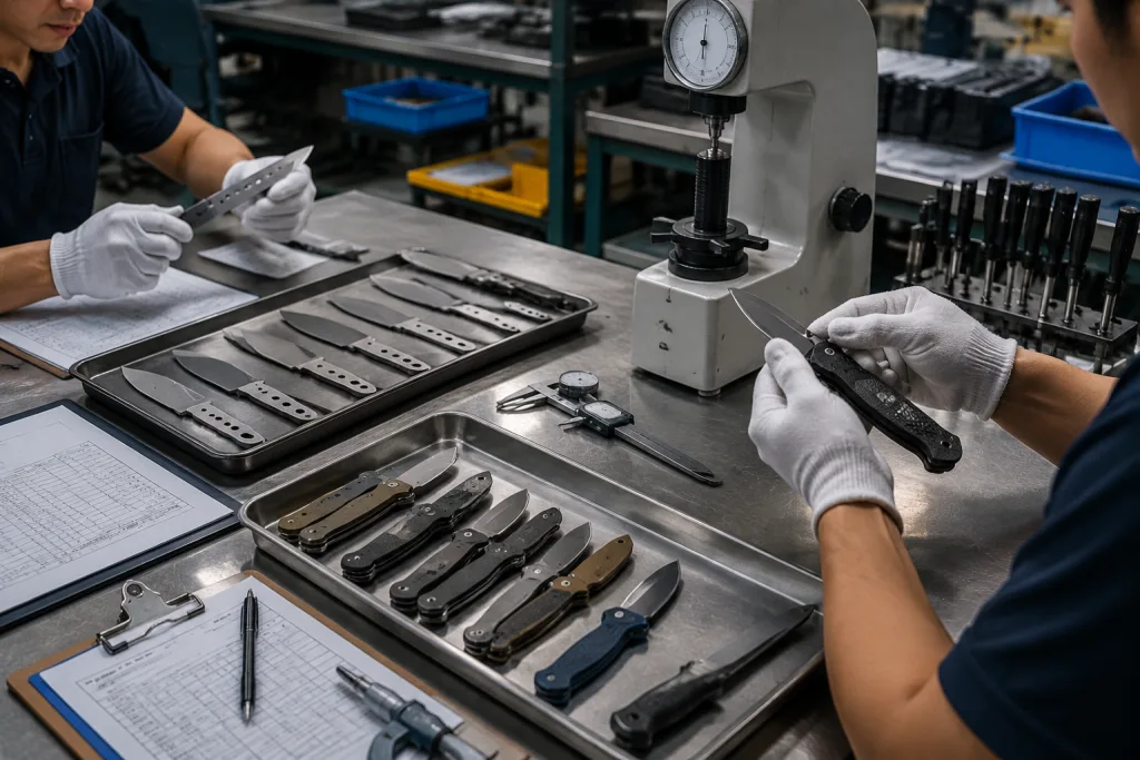 D2 steel knife quality checklist for OEM buyers and QC teams