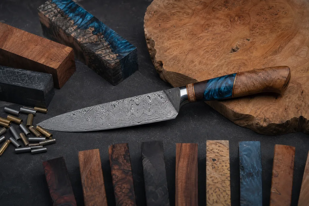 Damascus Kitchen Knife Handle Material Landed Cost Breakdown