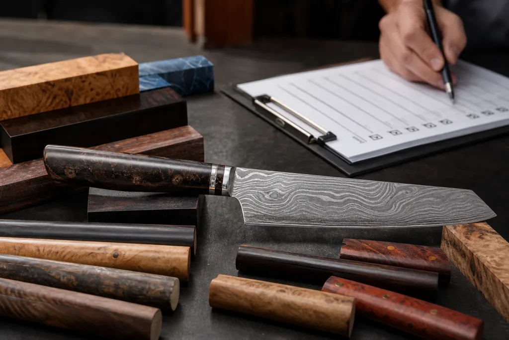 Damascus Kitchen Knife Handle Material Retail Launch Checklist