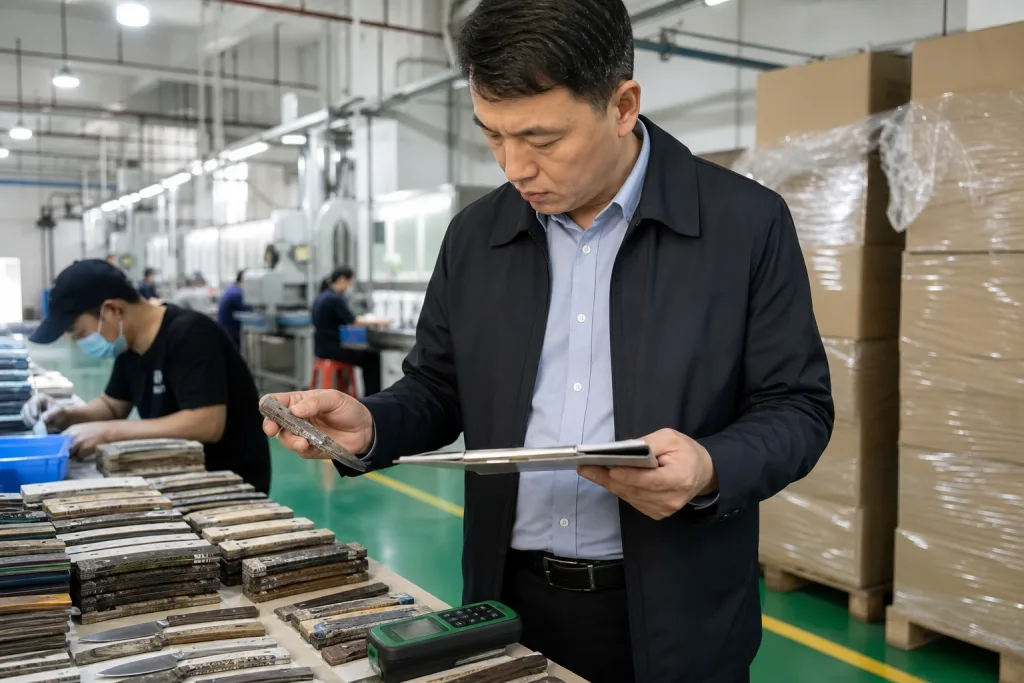 Damascus Kitchen Knife Handle Material Supplier Audit Checklist