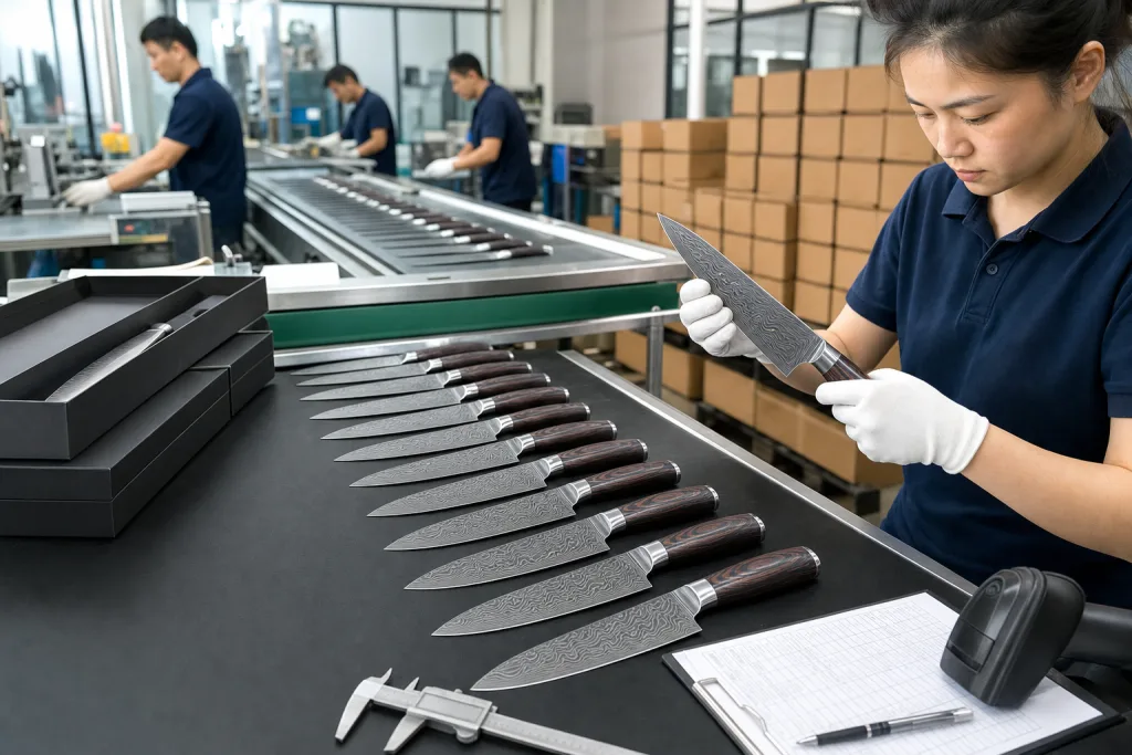 Damascus Kitchen Knife MOQ Lead Quality Inspection Plan