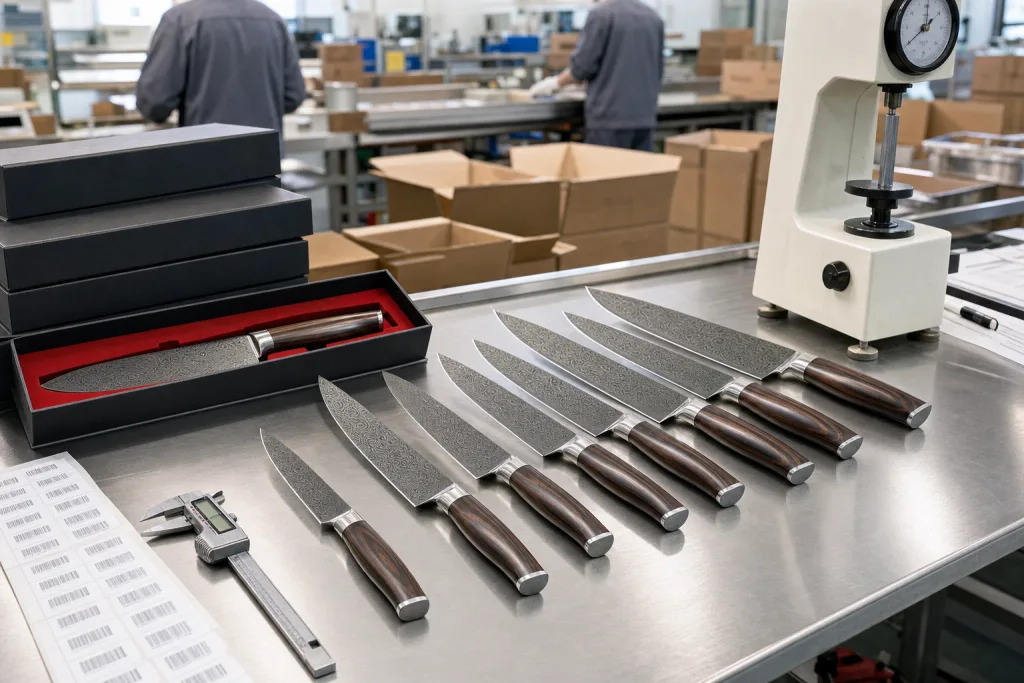 Damascus Kitchen Knife MOQ Lead Retail Launch Checklist