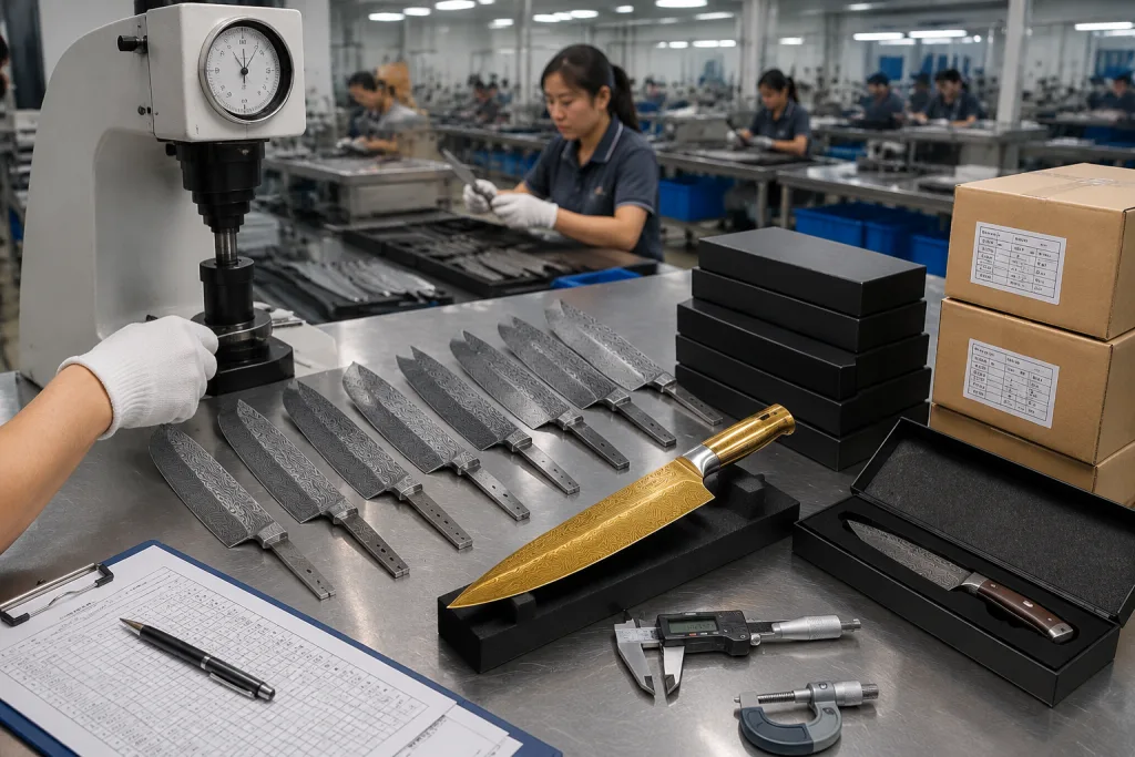 Damascus Kitchen Knife Order Quality Supplier Audit Checklist