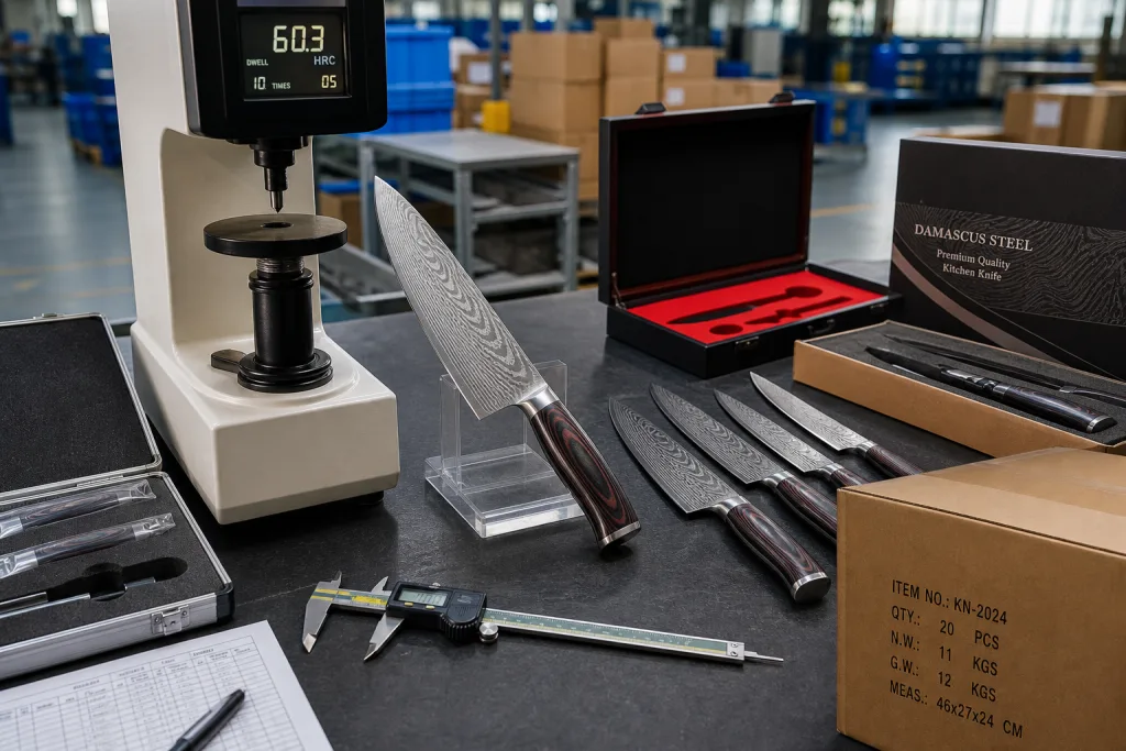 Damascus Kitchen Knife Sample Approval Landed Cost Breakdown