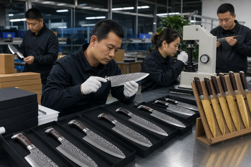 Damascus Kitchen Knife Sample Approval Supplier Audit Checklist