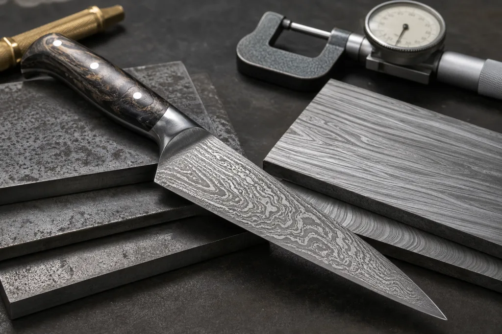 Damascus Kitchen Knife Steel Hardness MOQ Reorder Plan Guide