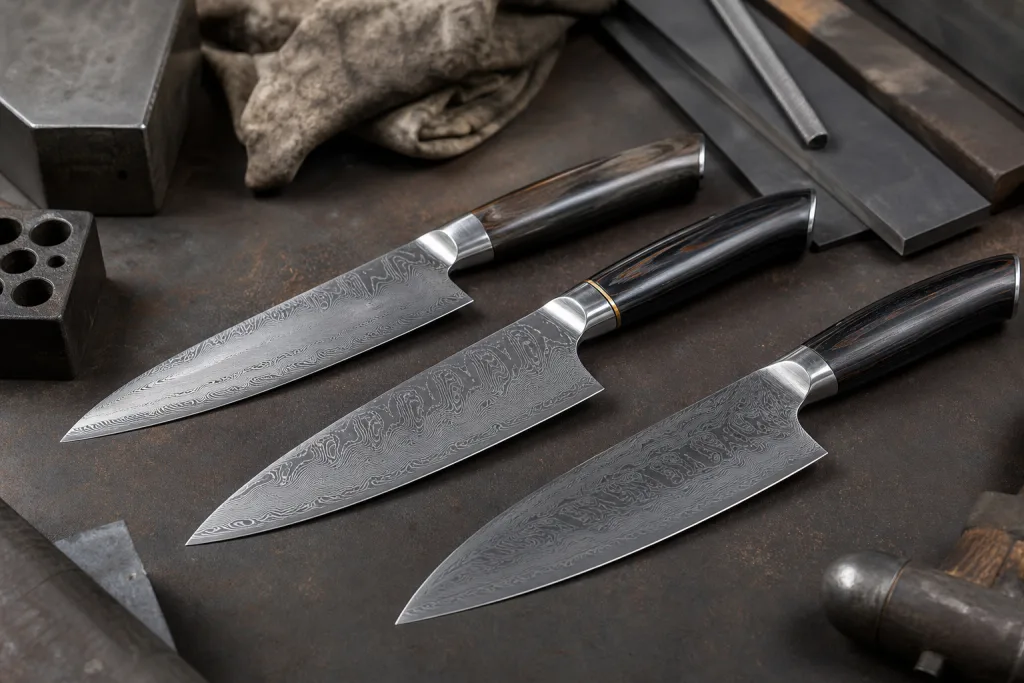 Damascus Kitchen Knife Steel Hardness Price Negotiation Guide