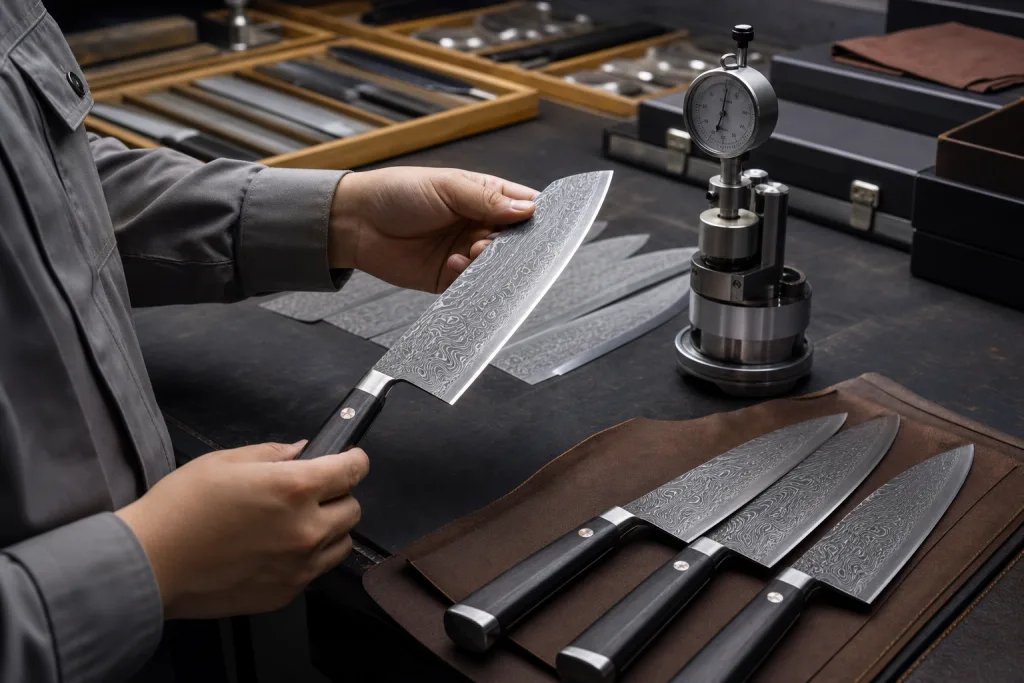 Damascus Kitchen Knife Steel Hardness Supplier Audit Checklist