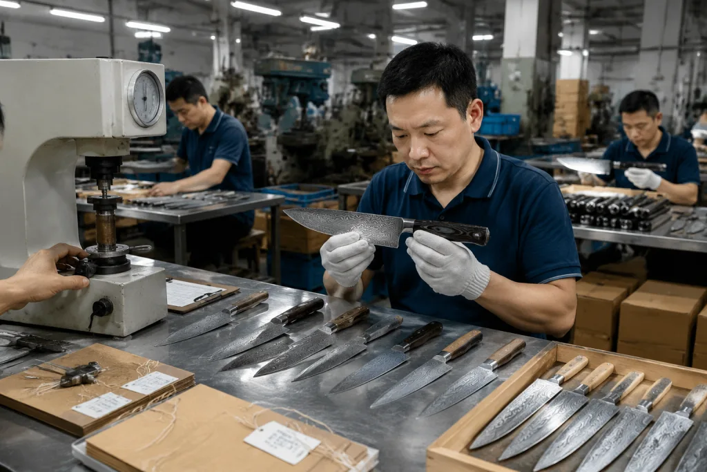 Damascus knife OEM factory specs: MOQ, cost and QC risks