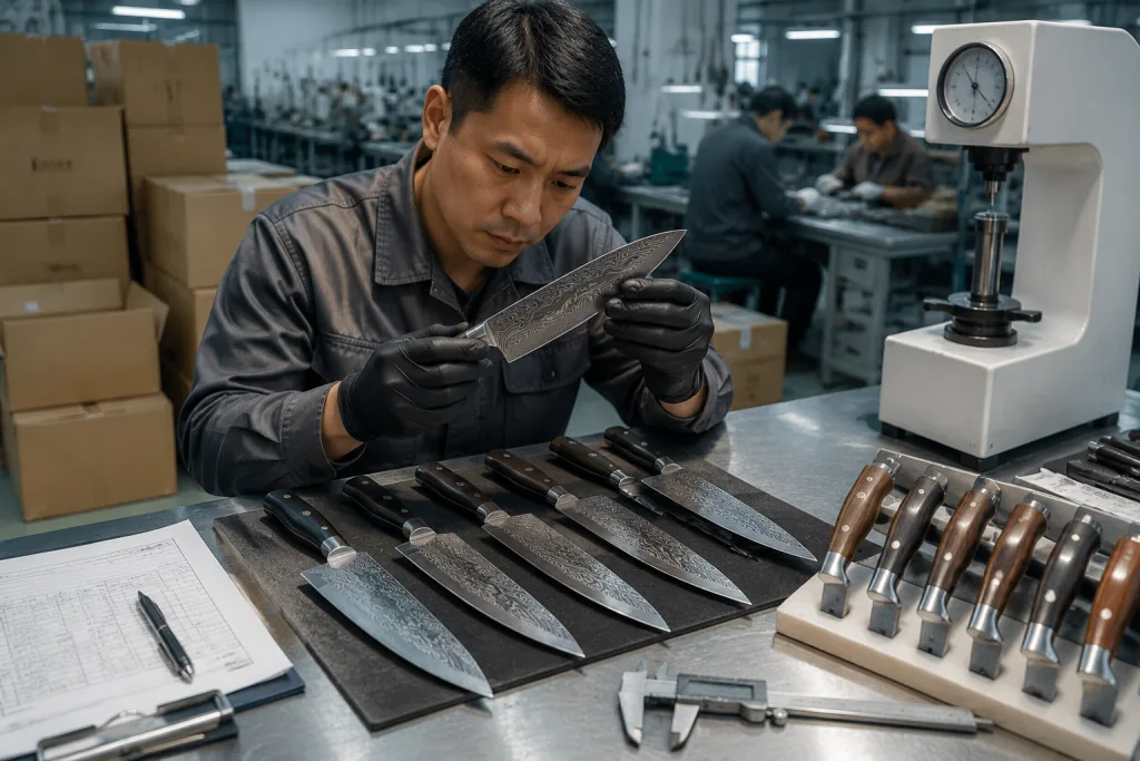 Damascus Knife Quality Checklist for OEM Buying Specs