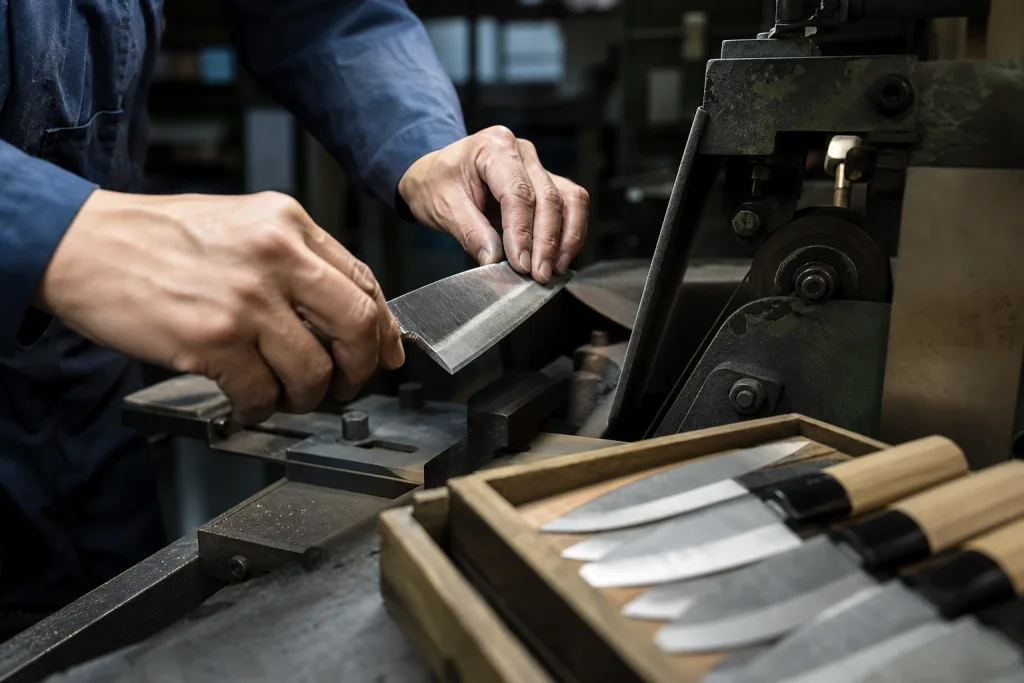 Deba knife manufacturing specs for seafood kitchen brands