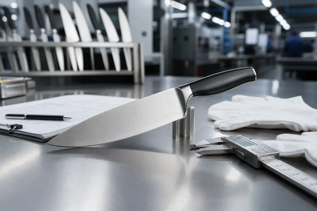 EU food contact knife compliance for kitchen knife sourcing