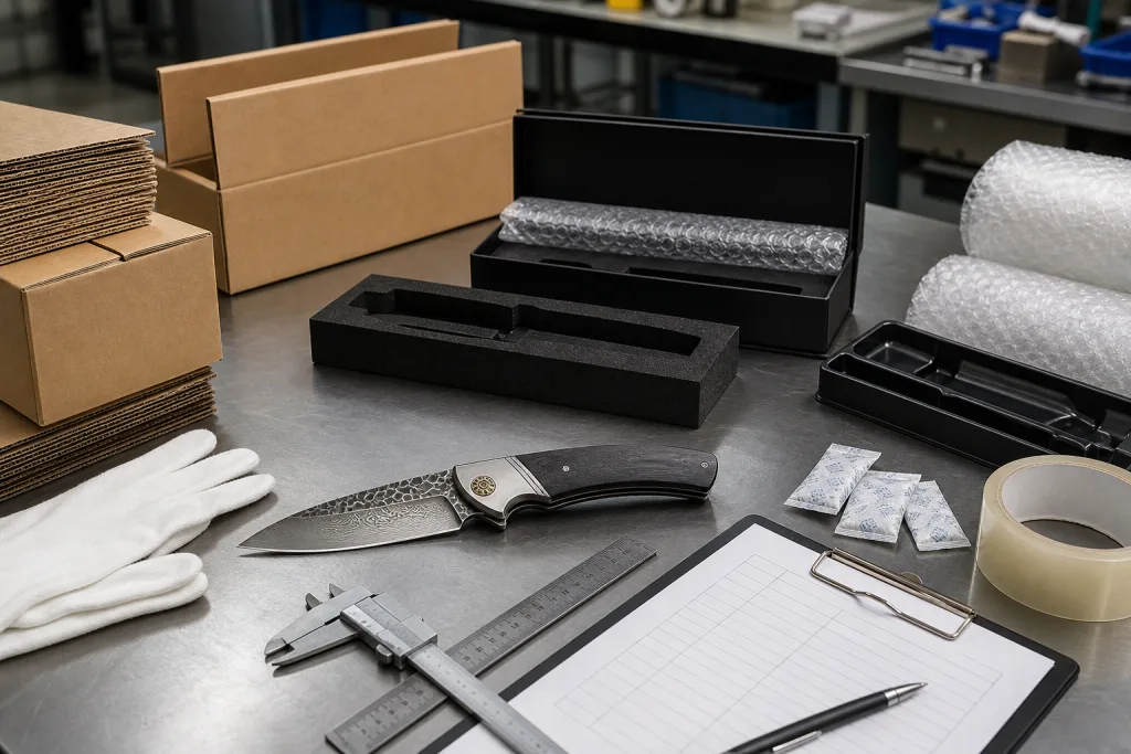 Folding Chef Knife Export Packaging Quality Inspection Plan
