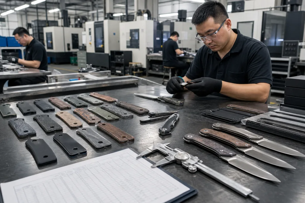 Folding Chef Knife Handle Material Sample Approval Process Guide