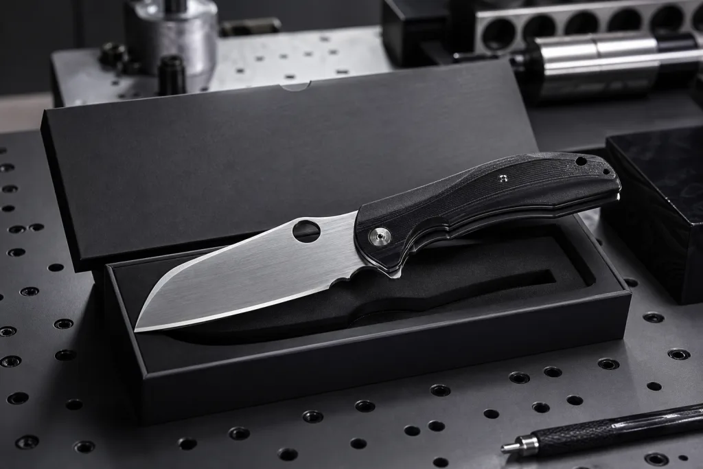 Folding Chef Knife Logo Engraving Private Label Packaging Guide