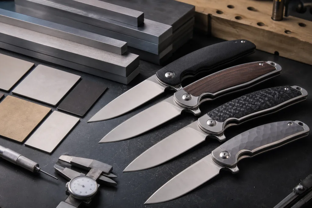 Folding Chef Knife Logo Engraving Steel Specification Comparison