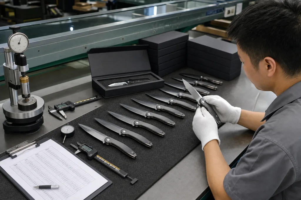 Folding Chef Knife Quality Inspection Plan for Bulk Orders