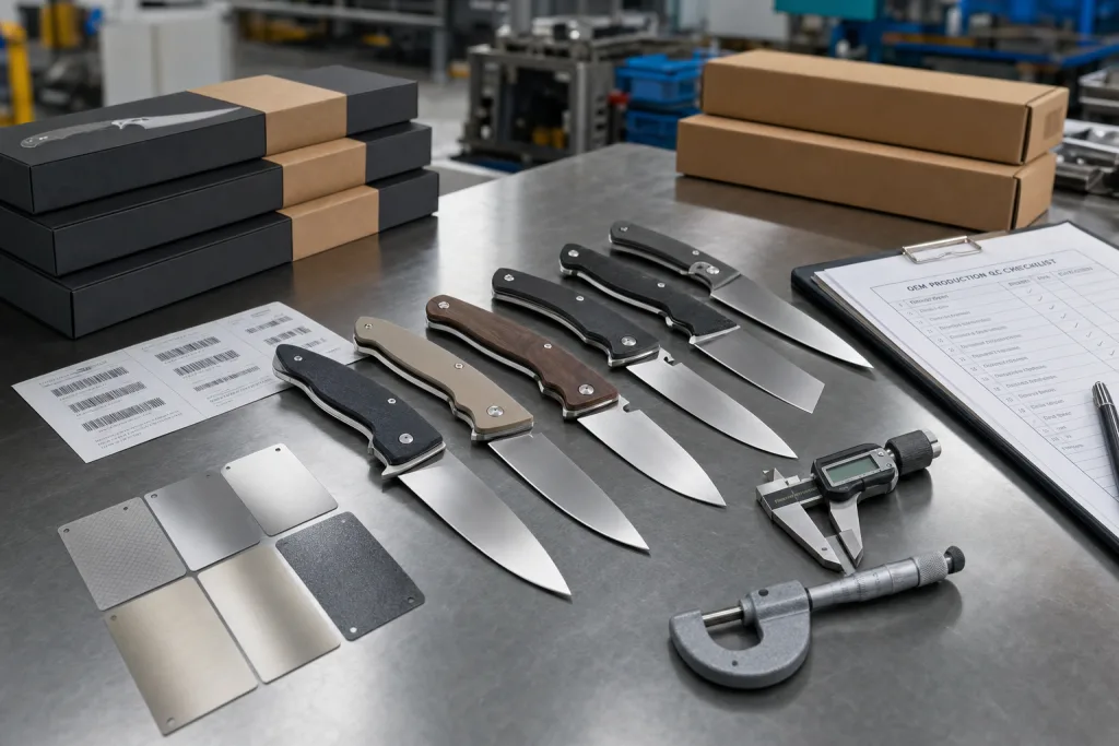 Folding Chef Knife Sample Approval Private Label Packaging Guide
