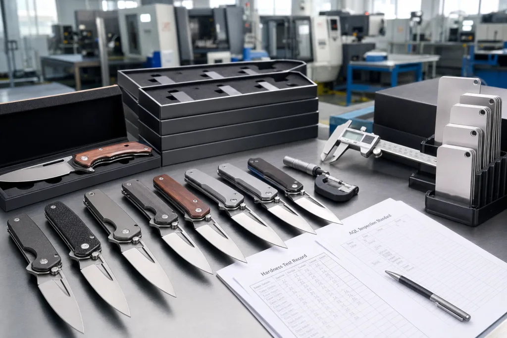 Folding Chef Knife Sample Approval Quality Inspection Plan