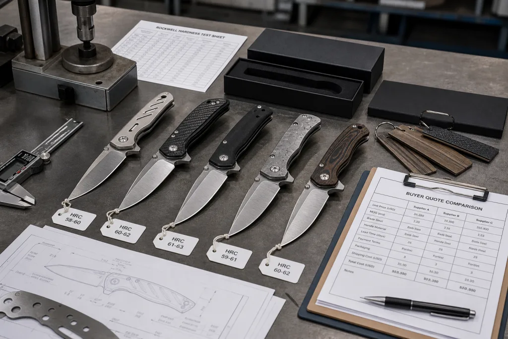 Folding Chef Knife Steel Hardness Price Negotiation Guide