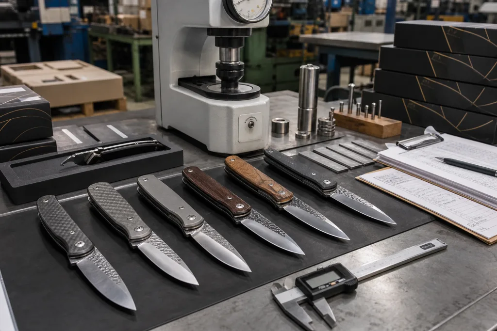 Folding Chef Knife Steel Hardness Sample Approval Process Guide