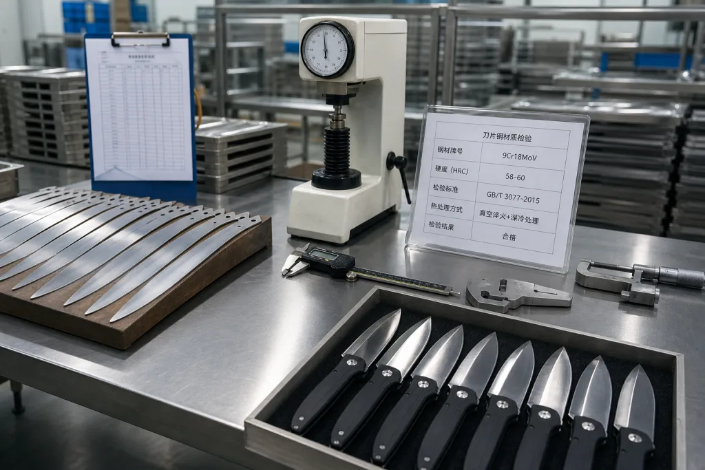 Folding Chef Knife Steel Hardness Specification Comparison Guide