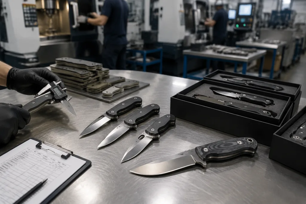 G10 Handle Knife Private Label Specification: MOQ, QC, Cost
