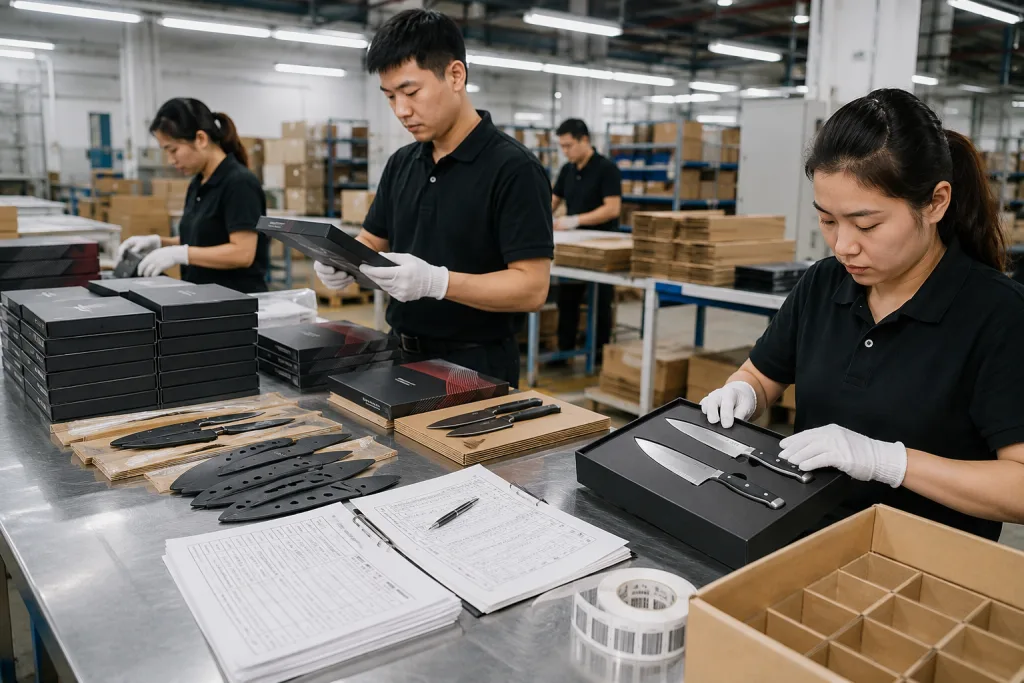 Kitchen Knife Set Export Packaging Quality Inspection Plan