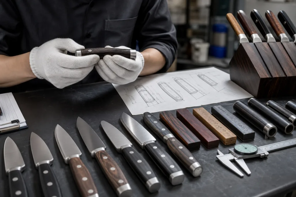 Kitchen Knife Set Handle Material Quality Inspection Plan for Buyers