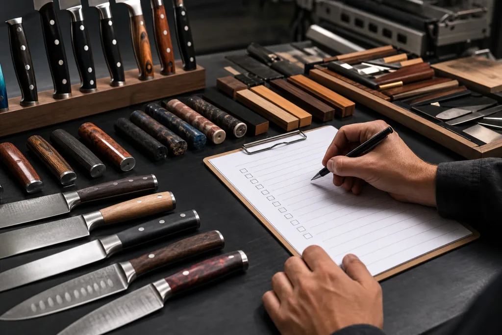 Kitchen Knife Set Handle Material Supplier Audit Checklist for Buyers