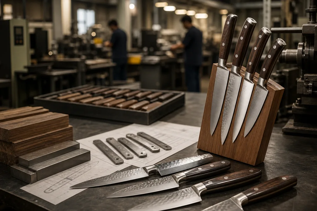 Kitchen Knife Set Logo Engraving Landed Cost Breakdown