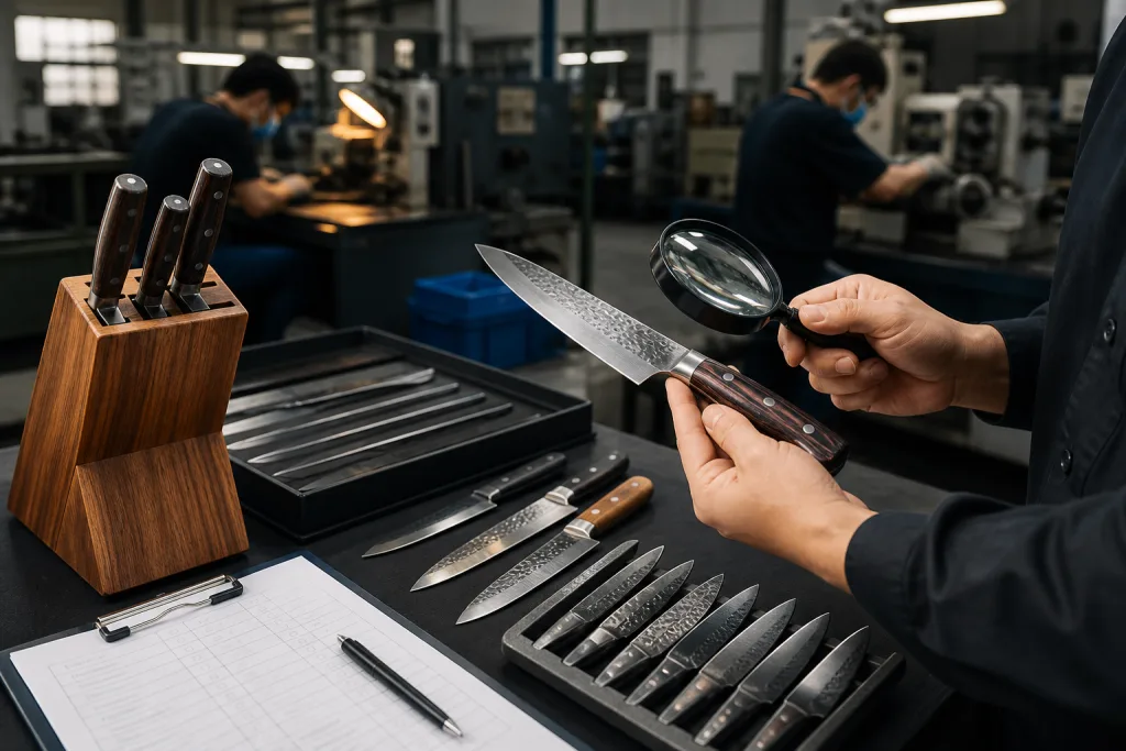 Kitchen Knife Set MOQ Lead Supplier Audit Checklist