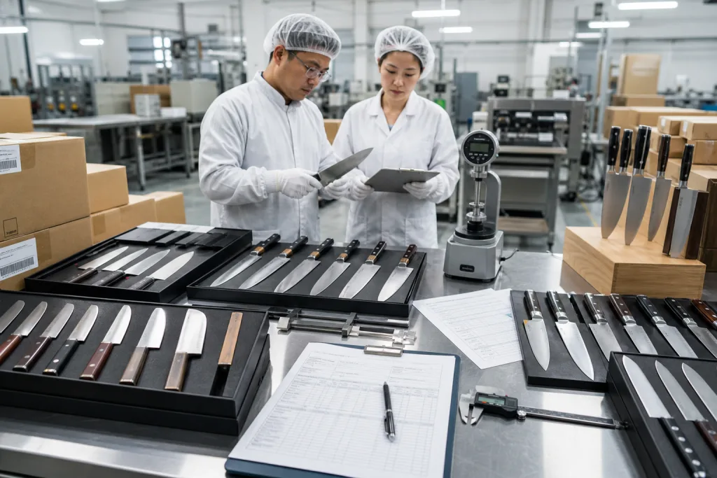 Kitchen Knife Set Sample Approval Checklist for Private Label Buyers