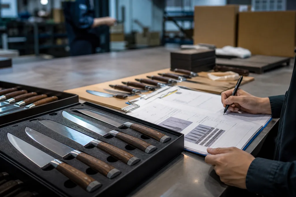 Kitchen Knife Set Sample Approval Export Documentation Guide