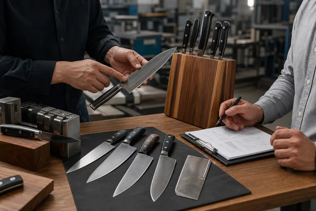 Kitchen Knife Set Sample Approval MOQ Reorder Plan for Buyers
