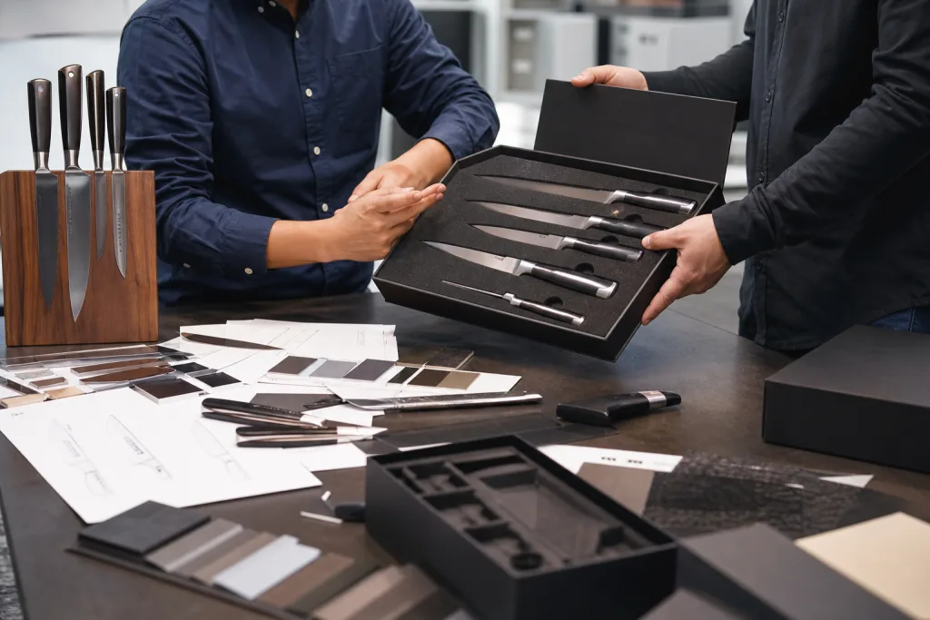Kitchen Knife Set Sample Approval Private Label Packaging Guide