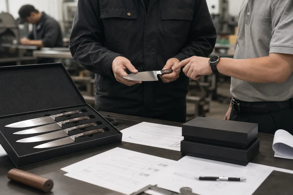 Kitchen Knife Set Sample Approval Process for B2B Buyers