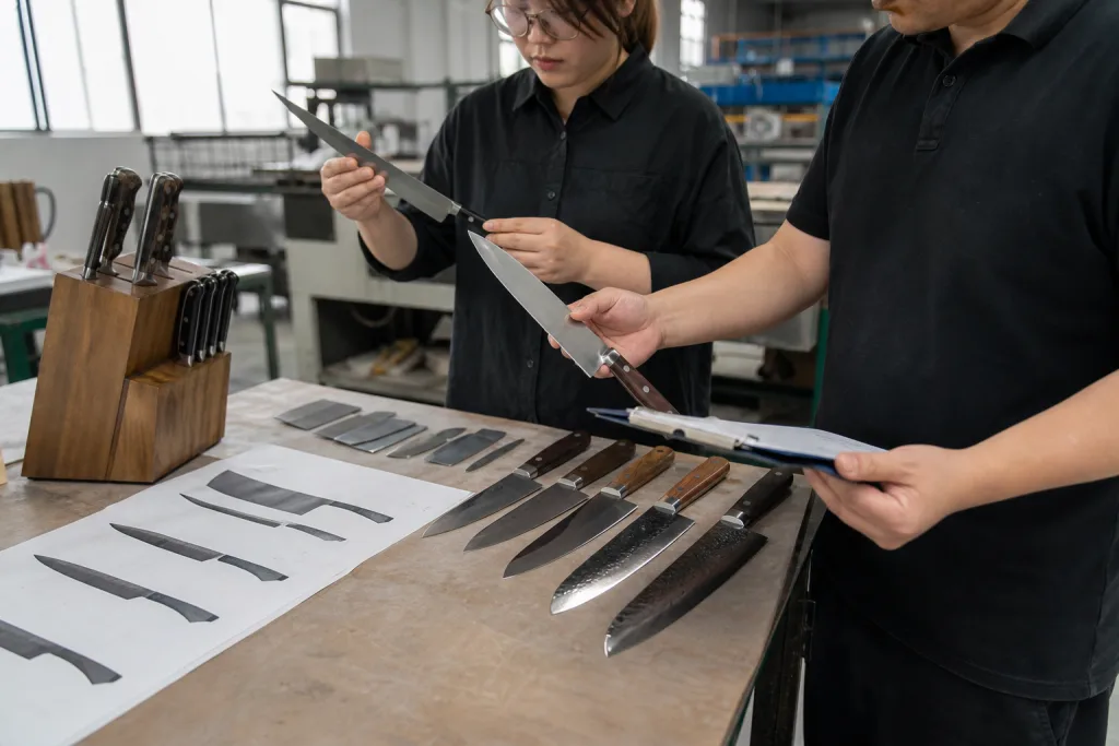 Kitchen Knife Set Sample Approval Supplier Audit Checklist