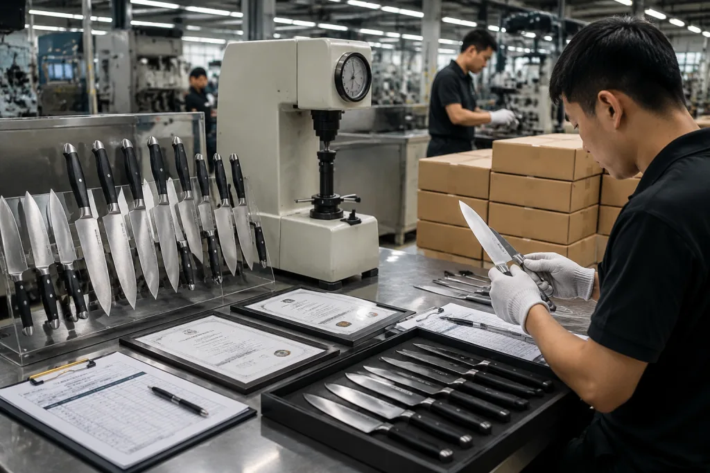Kitchen Knife Set Steel Hardness Export Documentation Guide