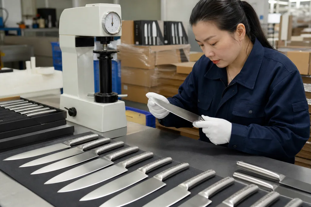 Kitchen Knife Set Steel Hardness Specification Guide