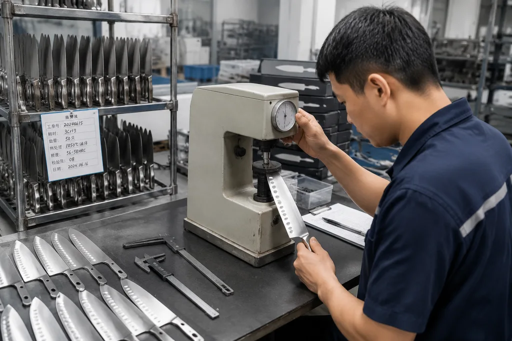 Knife Blade Hardness OEM Factory: Specs, MOQ and QC Risks