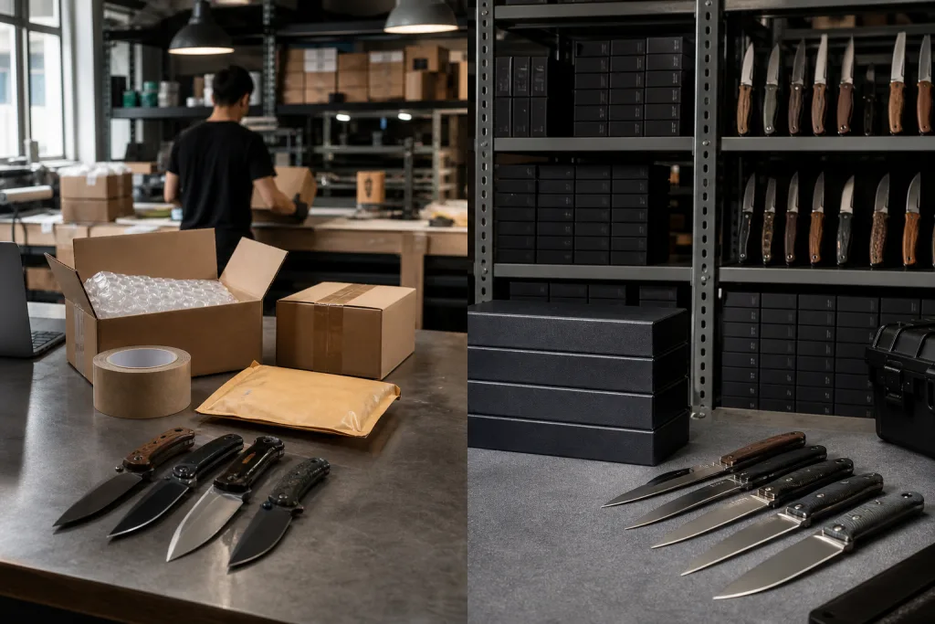 Knife Dropship vs Stock Model: Buyer Decision Framework