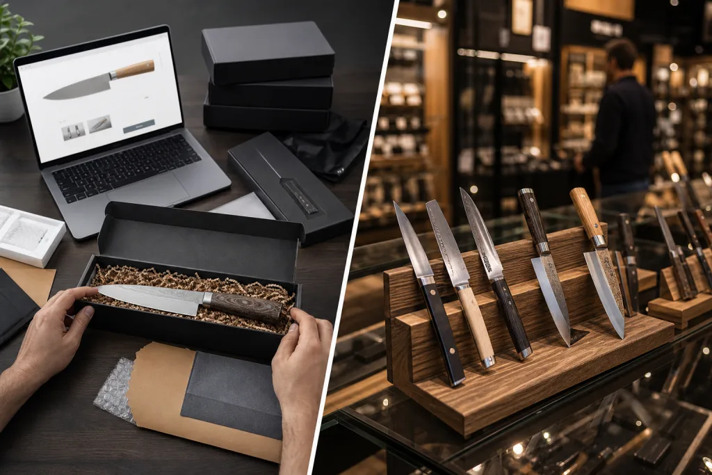 Knife DTC vs Retail Channel Strategy: Margin, Packaging, and POs